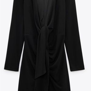 Zara black dress Turd V neck Sz M